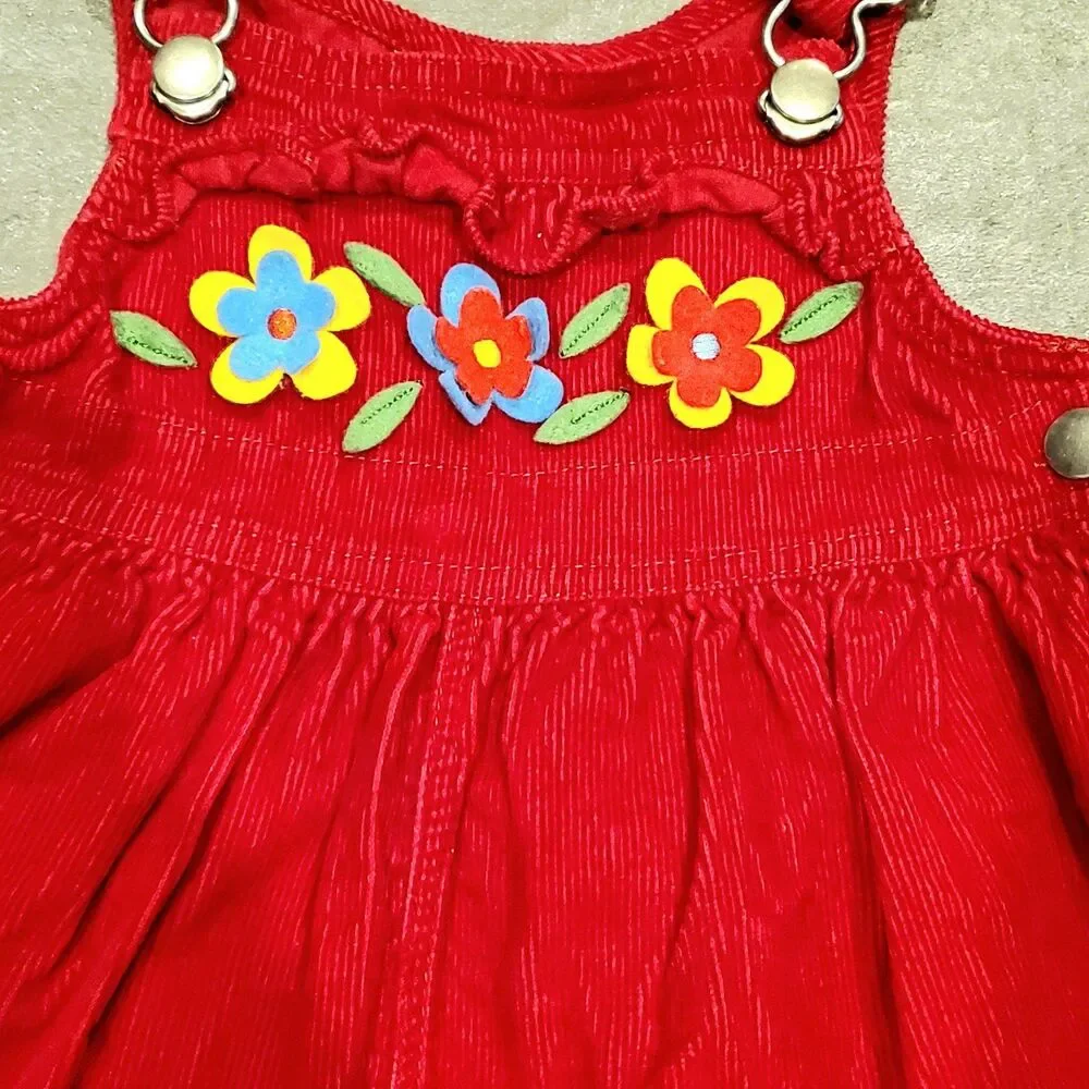 Vintage Samara 2T Corduroy overall dress